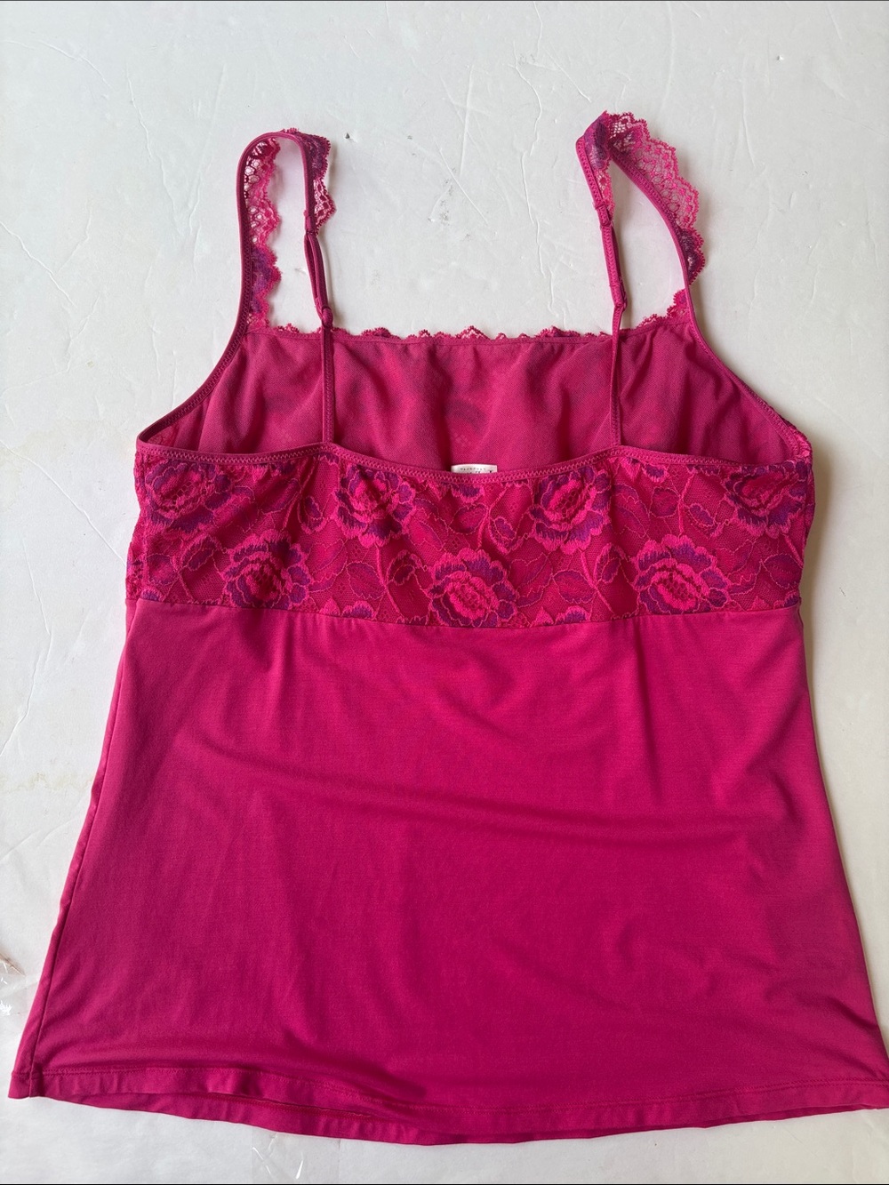 Vintage Y2K Pink Camisole Panty Set Lace Modal Barbie Sexy Milkmaid Babydoll XL - Picture 5 of 17